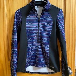 Kerrits Quarter Zip Fleece Lined Equestrian Riding Shirt